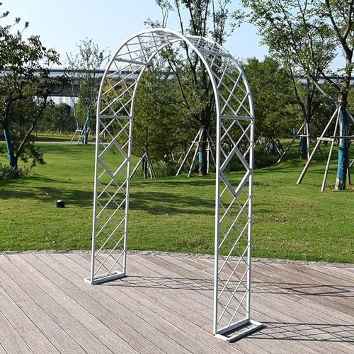 Kanduo Arche Jardin pour Arches en treillis métallique blanc, arches de jardin extérieures, tonnelles de belvédère en métal, arches de jardin de support for diverses plantes grimpantes Arche de gazebo