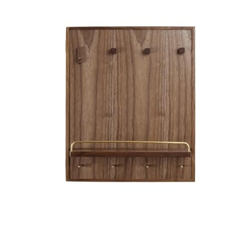 LUNCHS Cache Tableau Electrique Noyer Noir Cache Compteur Electrique Ouverture par la Porte Gauche Coffret Habillage Tableau Electrique Peut Contenir des Décorations et des Clés(Vertical 60 * 70cm)