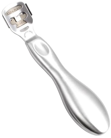 Beaupretty rasoir de callosités des pieds rasoir à cuticules des pieds coupe-callosités des pieds dissolvant de cuticule de pied Silver