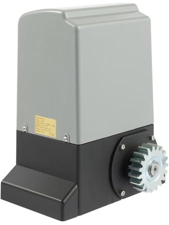 Donened - Juego de accionamiento para puerta corredera de hasta 800 kg o 12 m, accionamiento de puerta corredera, accionamiento de puerta de garaje de 370 W con 2 mandos a distancia y 2 llaves,