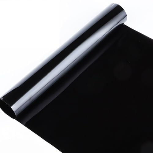 TöNungsfolie Auto 1 Rolle 50x300cm Schwarz Autofenstertönungsfolie Glasaufkleber VLT 1%-50% Sonnenschutz Fenstertönung Solar-UV-Schutzfolien Aufkleberfolien Scheiben TöNungsfolie Auto(1 Percent Clear)