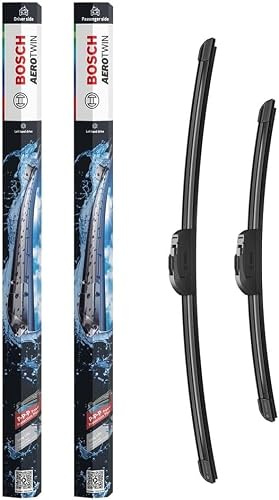 Bosch Aerotwin Aerotwin eAR 552 S Tergicristalli Anteriori, Set di 2 Tergicristalli di Ricambio, con Adattatore Preassemblato, 550 mm / 400 mm - Confezione Salvaspazio