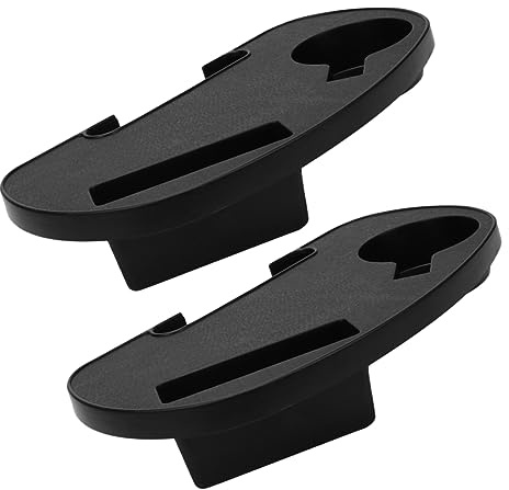 FUNNETOYU Portavasos Para Sillas De Playa 2 Piezas Bandeja Multifunción Antideslizante Orificios De Drenaje Accesorio Portátil Para Camping Exterior y Descanso