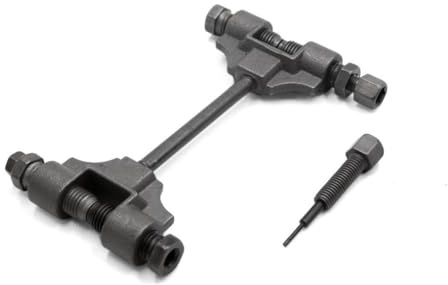 Homeponnew Outil de disjoncteur de chaîne pour moto, VTT et saleté pour chaînes de vélo – Riveter en alliage haute résistance avec dé à coudre, pour ajustement universel pour réparation de chaîne et