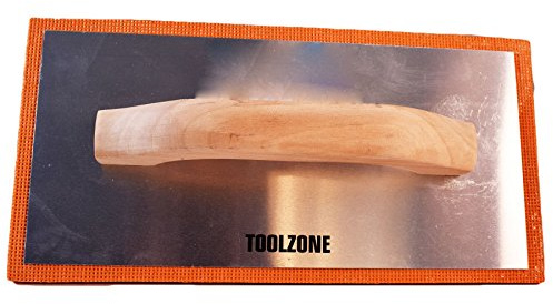 AB Tools Fine Schwamm Gips Schwimmer 280 x 140 mm Soft écrémage Platten Soft TE956 - Aluminium Rückenplatte, Holzgriff, Leicht - 1 Count