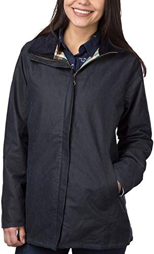 Rydale Ladies Wax Jacket Cawood Lined Waxed Cotton Coat for Walking or Shooting