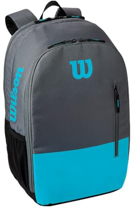 Wilson Tennisrucksack Team, Bis zu 2 Schläger, Blau/Grau, WR8009902001