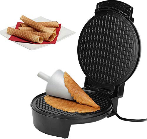 Appareil À Croque-Monsieur， Fabricant Électrique De Rouleaux D'Oeufs Croustillants ， Omelette Sandwich Fer Crêpe Plat De Cuisson Gaufre Crêpe Four ， Bricolage Cône De Crème Glacée Machine 220V