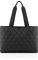 reisenthel classic shopper L rhombus black Geräumige Shopping Bag und edle Handtasche in einem Aus wasserabweisendem Material