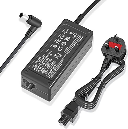 19V 2.53A Adapter Charger for LG Electronics 1920222324272934 Monitor LCD LED HD TV Widescreen Flatron IPS236V E2351T E2750VR E2290T E2360T; Samsung UN32J4000 Power Supply Cable