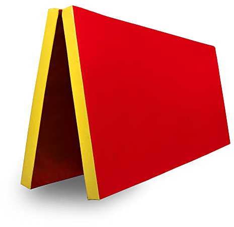 Grevinga Klappbare Turnmatte 200x200x6 cm – Faltbare Gymnastikmatte für Fitness, Yoga & Sport – Rutschfest & Platzsparend – RG 35 – Made in Germany