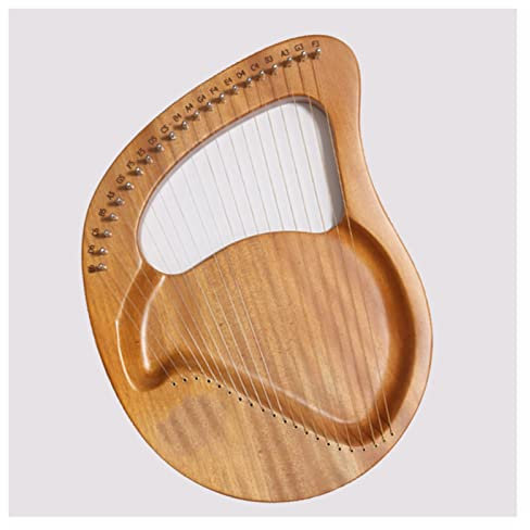 Leier 21 Saiten Lyra Harp Instrument Aus Holz Mahagoni Lyra Harp Musikinstrument (Color : 3/4)