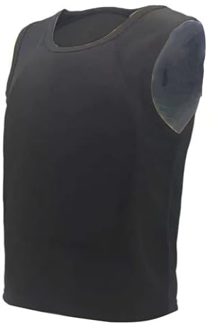 REMEK Military Tactical Bulletproof Vest, IIIA Level Body Armor Front And Back Armor Proof Vest Anti Knife Stab Concealed T-Shirt Self-Defense Clothing Bullet-proof For Men Women