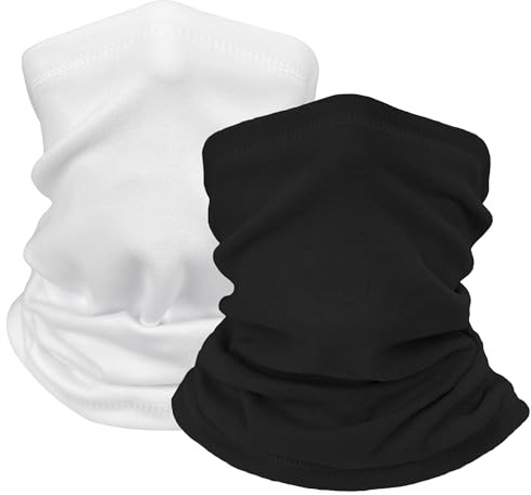 ehsbuy Winter Neck Warmer Snoods for Men Women Fleece Neck Gaiter Windproof Cold Weather Ski Face Scarf for Sports Running Cycling