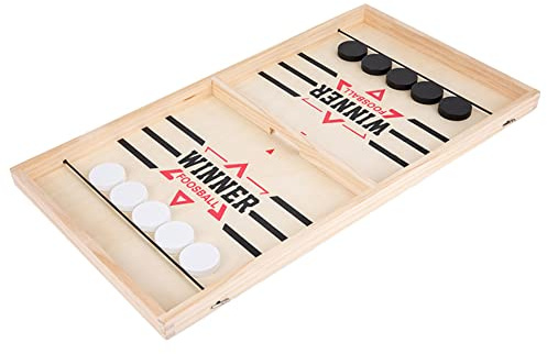 Cymwer Desktop in Legno Catapulta Scacchi Interazione Genitore-Figlio Divertenti Giochi di Fionda Giocattoli Gioco di Battaglia for Doppio Giocatore (A)