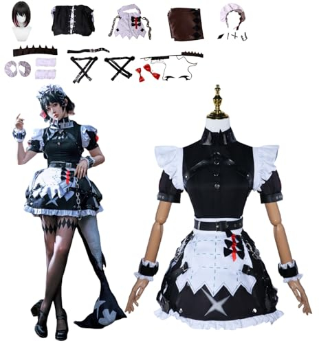XLJLKJDS Anime Zenless Zone Zero Cosplay Kostüm Charakter Ellen Joe Fancy Dress Up Mit Perücke Frauen Uniform Outfits Komplettes Set Halloween Karneval Party