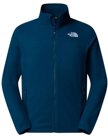 The North Face NF0A855X1NO1 Men’s 100 Glacier Full Zip - Eu Sweatshirt Herren Midnight Petrol Größe XXL