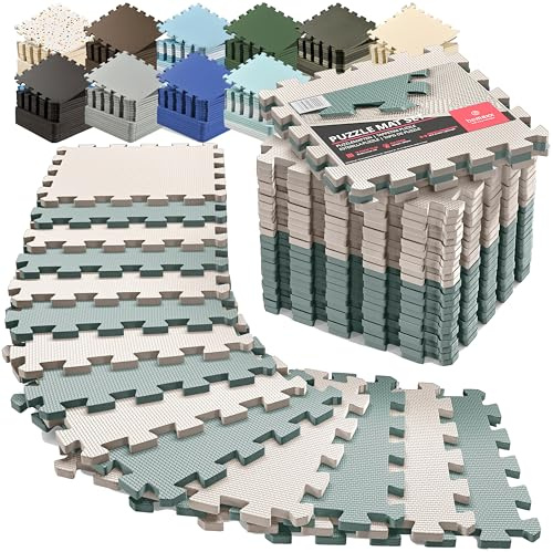 bemaxx Tapis de Fitness Protection de Sol Salle de Sport - Dalles en Mousse