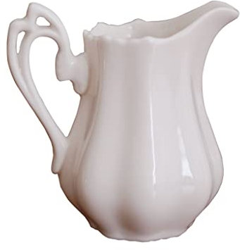 Bricchi per schiumare Il Latte Piccola brocca per Il Latte Bianca Bocca Appuntita con Manico Bricco per Il Latte Tazza per Il caffè in Ceramica Piccola brocca per Il LAT