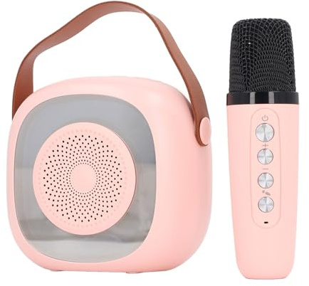 Itonash Máquina de Karaoke Portátil, Mini Máquina de Karaoke, Altavoz Bluetooth Portátil con Micrófono, de Karaoke Inalámbrico de Tamaño Compacto para Niños Adultos, Batería de Larga