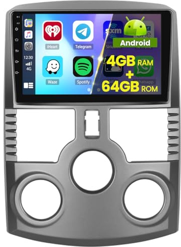 5G WiFi 4+64G Android Autoradio för Toyota Rush Daihatsu Terios 2006-2016 Trådlös Carplay Android Auto,9 Tum IPS Skärm Autoradio med Navi Bluetooth5.0 FM/RDS SWC Backkamera