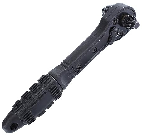 Lurrose Chiave per a Uso Cricchetto Utensile Serraggio per Trapano Elettrico Design Antiscivolo Rotazione Rapida Accessori per Trapano