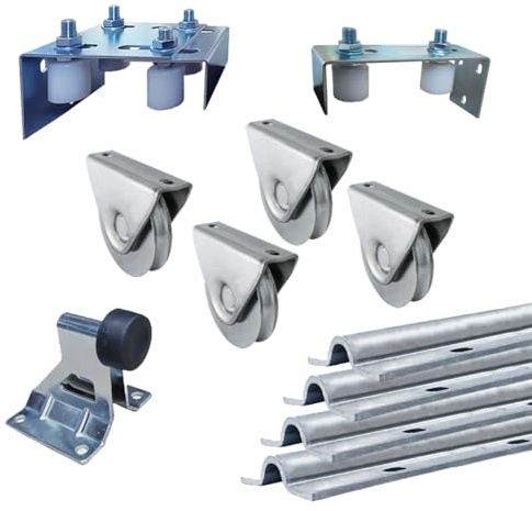 SLIDING DOOR HARDWARE | SLIDING GATE KIT Roller Tracks, Castors, Wheels, Guide, Stopper | Up to 6metre 800KG Load Capacity