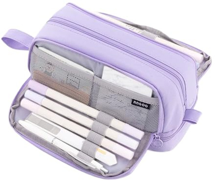 Estuche con Compartimentos Organizador De Material Escolar Rotulador Regla | Estuche Grande Organizador De Papelería Rotuladores Notas Adhesivas Borrador Para Niños Adultos Estudiantes Oficina Uni
