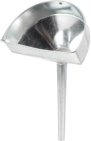 FIXOSHEE Entonnoir à Carburant Métallique Moyen 20 Cm Filtre Inox Anti-éclaboussures pour Voiture et Moto Usage Automobile Hiver et Été