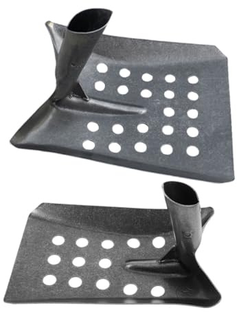 Gadpiparty 2pezzi Pala Per Pulizia Degli Scarichi in Metallo Strumento Multiuso Per Rimozione Di Fango e Detriti Design Per Setacciare Adatto Fosse Fognarie e Drenaggi Realizzato in Acciaio r