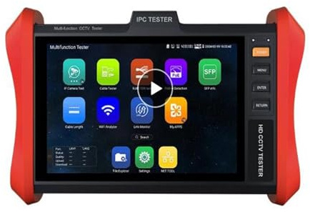 Monitor di prova CCTV, Tester CCTV Monitor Da 8 4K H.265 IP 8MP AHD/TVI/CVI Strumento Di Test Telecamera Cavo Ingresso HDMI E VGA,for telecamere CCTV Tester Ingresso(E89)
