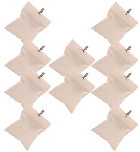 FUTUREORYY 10 Unidades Unidades Pesos para Cortinas Exteriores con Clips Bolsas Impermeables de Alta Resistencia para Cortinas de Pérgola Cenador y Jardín Contrapesos Compactos para Mantener