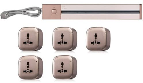Elspårsuttag, avtagbar universell kontaktadapter, vänster och höger valfri, 60/80/100 cm alternativ, mångsidig multifunktion strömförlängning