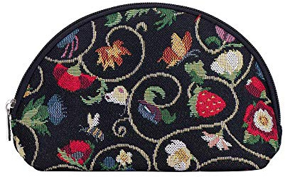 Signare Gobelin-Kosmetiktasche, Make-up-Tasche für Damen, mit Blumenmuster