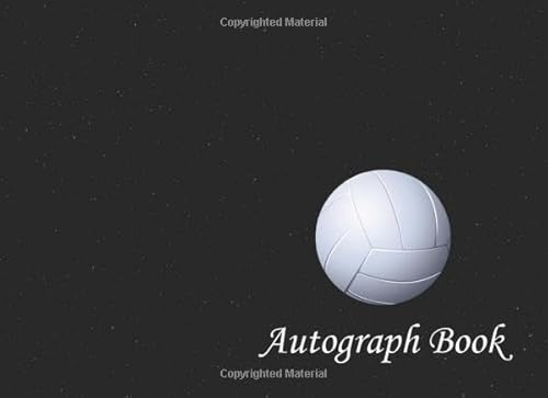 Volleyball Autograph Book: Signatures Blank Scrapbook, Blank Unlined Memory Journal, Keepsake Memory Book, Celebrity Memorabilia Album Gift, Present for Sport Lovers