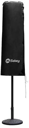 Sekey Funda para Doble Parasol | Cubierta Protectora para Parasol XXL | 165×50/62 cm – Cubierta Extra Ancha, Poliester 100%