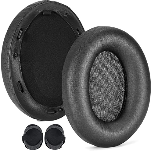 Replacement Ear Pads Cushions Compatible with Sony WH-1000XM3, Earpads for WH 1000XM3 Headphones, Soft High Protein Leather, Superior Noise Isolation Memory Foam(Black)