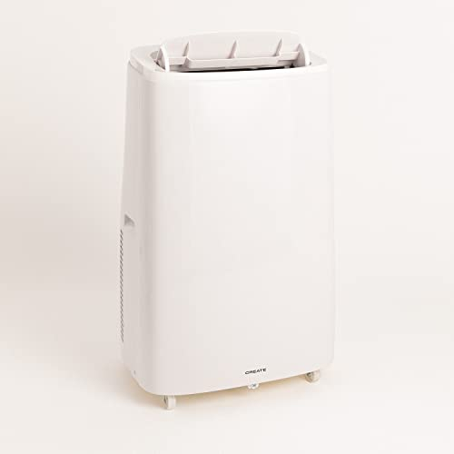 CREATE/SILKAIR CONNECT ELITE PRO/Climatizador portátil 4 en 1 blanco/WiFi, 14000 BTU, bomba de calor,deshumifica hasta 28l, temporizador, modo sleep, incluye kit de extracción de aire, 1340W