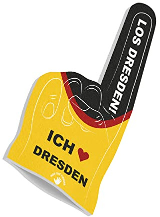 HIGH FIVE FINGERS My City Fahne Flagge Schaumstoff Hand für Fussball, Handball, Leichtathletik | Fanartikel für Spiele, Stadion und Events | One Size | 40 x 20 x 2,5 cm