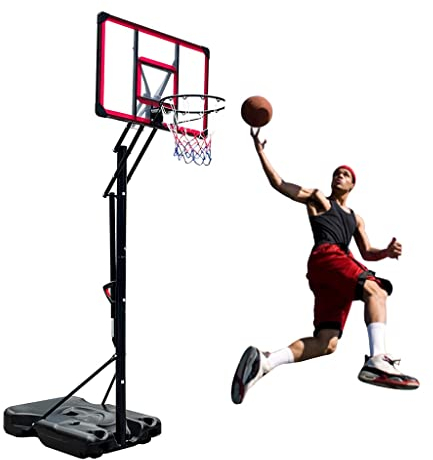 Basketballkörbe Kinder 2,45-3,05 M Tragbarer Basketballständer, Bewegliches Basketballkorbsystem Für Den Innen- Und Außenbereich, Lift-Dunk-Rack Für Erwachsene Und Jugendliche (Color : A2)