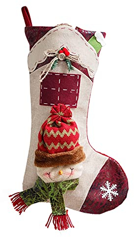 TianWlio Weihnachtsbaum Dekoration Nikolausstrumpf Strumpf Geschenk Weihnachtsdekoration Weihnachten DIY Strumpf Große Tasche Tasche Süßigkeiten Weihnachten Wohnkultur Kamin