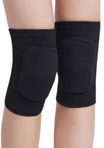 DDKY Confezione da 2 Ginocchiere, Ginocchiere morbide, Ginocchiere Elastiche Antiscivolo, Ginocchiere Elastiche Unisex, Adatte per Corsa, Sport, Danza, Yoga, Basket