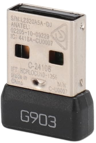 Receptor USB, Tecnología Inalámbrica de 2,4 GHz, Compatible con Logitech GPW G903, Adaptador de Receptor de Ratón USB Plug and Play con Alfombrilla de Ratón