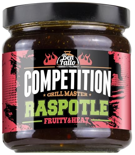 RASPOTLE - Salsa barbecue con lamponi e chipotle COMPETITION 480g- per uso professionale