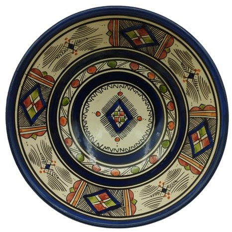 La Maison Unique 0604241209 Moroccan Moroccan Bowl Sauces Soup Sauces Ceramic Terracotta Diam. 30 cm