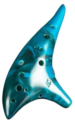 Okarina Ocarina 12-Loch-Keramik-Alt-C-Note-Einsteigerinstrument für Musikliebhaber (Color : 3/4)