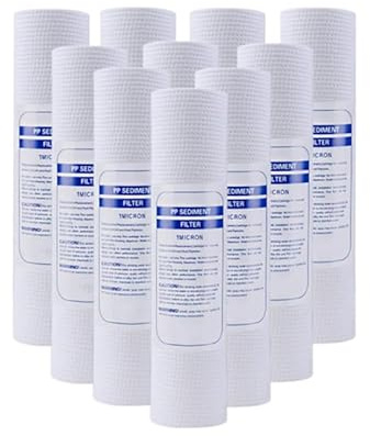 10 filtri acqua PP cotone cartuccia filtro sedimenti filtro acqua polipropilene per cucina