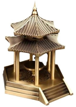 Räucherkegelhalter Einfacher Weihrauchbrenner-Turm, Kupfer-Weihrauchbrenner, Adlerholz, Sandelholz, Weihrauchbrenner for die Teezeremonie Weihrauch Wasserfall