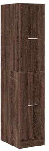 vidaXL Apothekerschrank Eichen-Optik 30x41x144,5 cm Holzwerkstoff