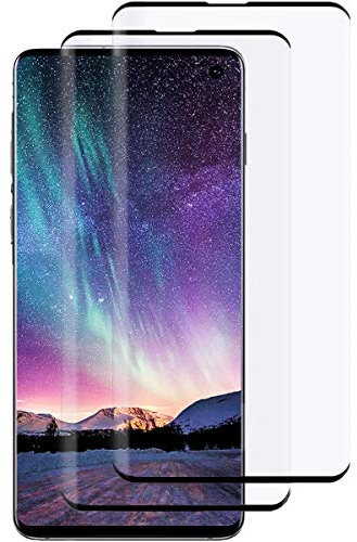 Schutzfolie für Panzerglas für Samsung Galaxy S10,3D Volle Bedeckung Panzerglasfolie, Ultra-klar, Anti-Kratzen, Anti-Öl, Displayschutzfolie Samsung S10-[2 Stück]